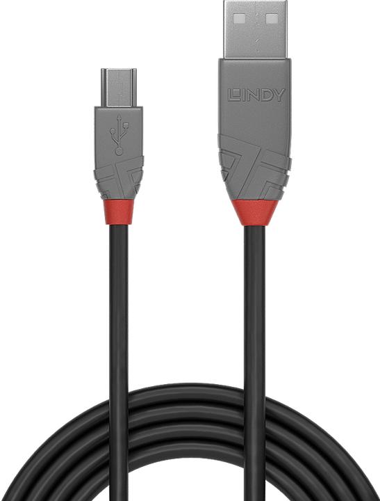 Image du produit Lindy USB/A-MiniB M-M (5 m, USB 2.0)