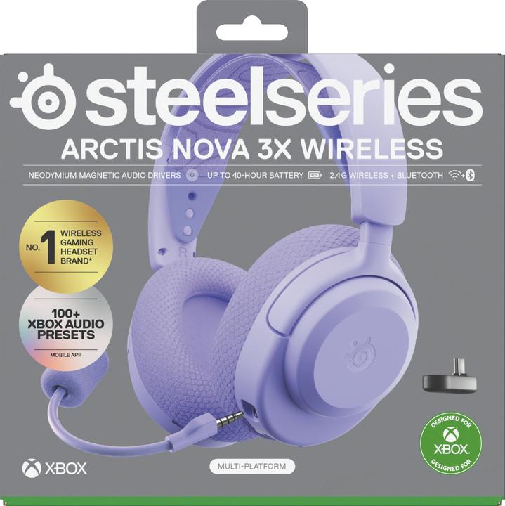 Produktbild SteelSeries Arctis Nova 3XW Lavender (Kabellos)