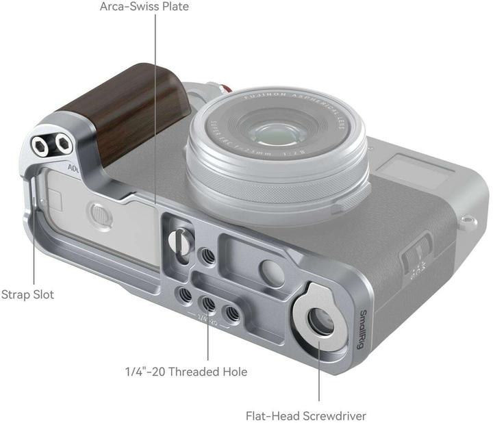 Image du produit SmallRig Poignée en bois en forme de L (Poignée)