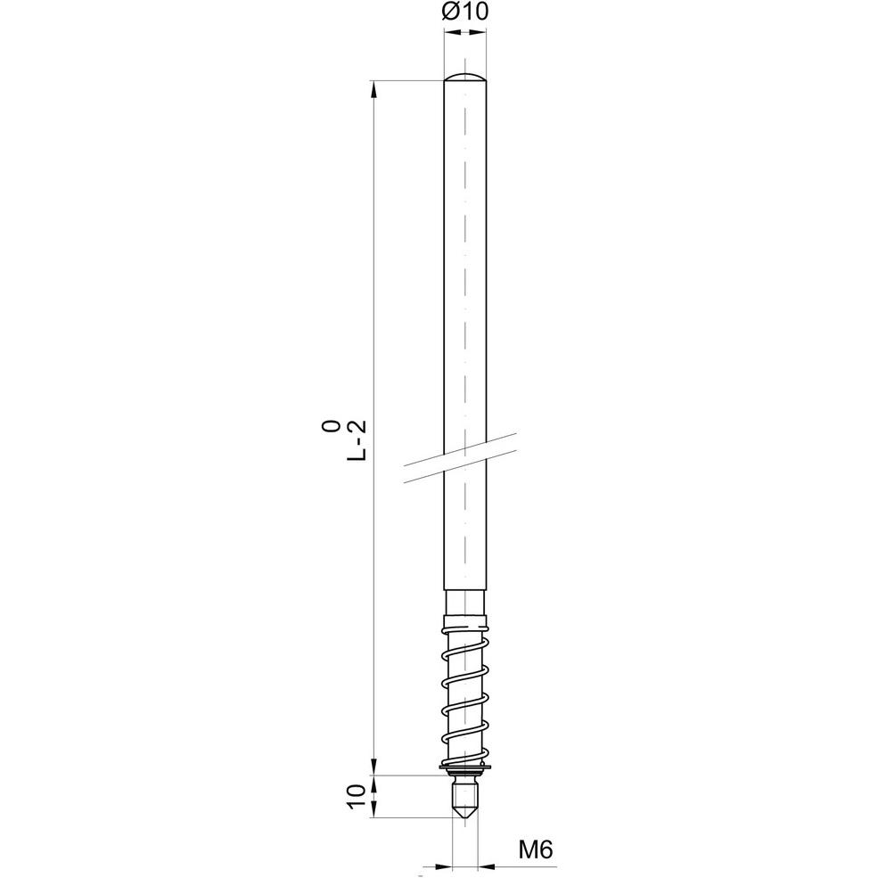 Thumbnail - MSL, Türgriff + Fenstergriff, Rundrohr mit Verstärkungsfeder 1725-2 (Türgriff)