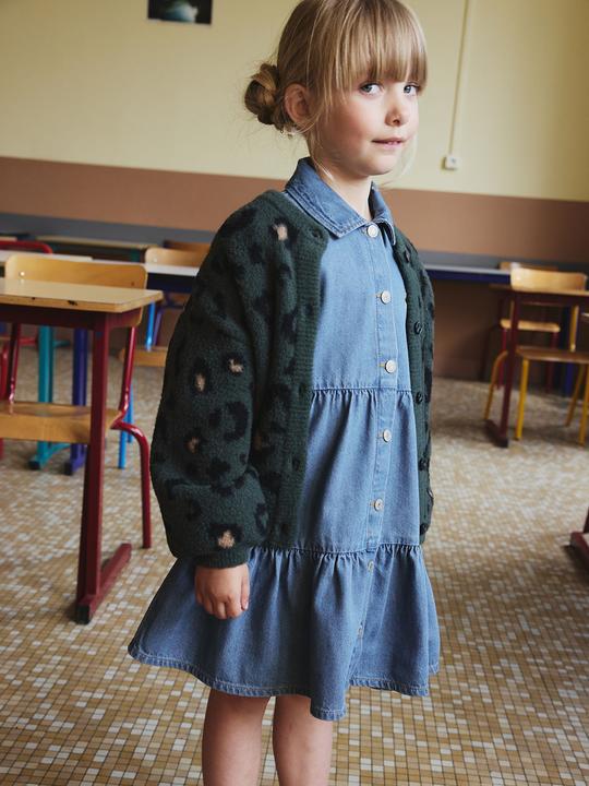 Produktbild Vertbaudet Flauschige Mädchen Strickjacke mit Tiermotiven (140)
