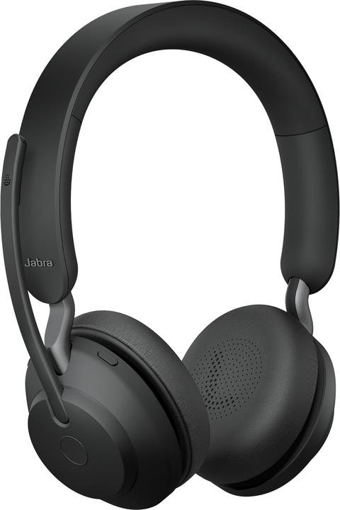 Produktbild Jabra Headset Evolve2 65 Duo UC Schwarz, USB-A, Ladestation (Kabellos, USB-A)