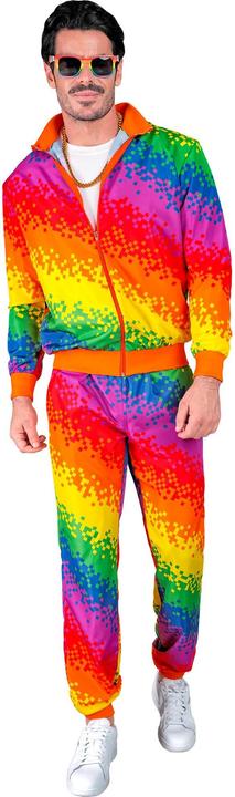 Image du produit Widmann Pixel Neon Rainbow Jogging unisexe (XXL)