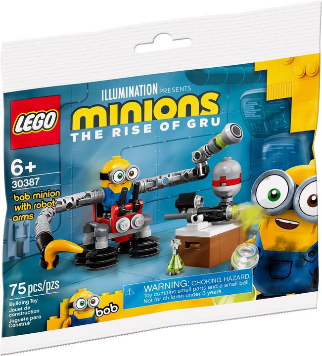Actual product image LEGO Minions The Rise of Gru Minion Bob with Robot Arms (30387, LEGO Minions)