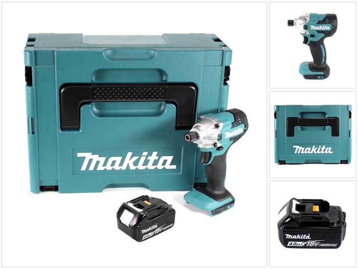 Produktbild Makita DTD 156 M1J Akku Schlagschrauber 18V 155Nm + 1x Akku 4,0Ah + Makpac - ohne Ladegerät