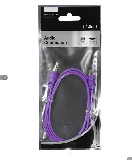 Image du produit Vivanco jack 3,5 mm - jack 3,5 mm (1 m, Jack 3,5 mm (AUX))
