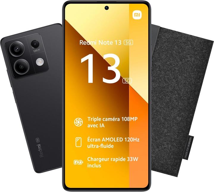 Actual product image Xiaomi Unlocked Smartphone with AMOLED Display, 108MP Triple Camera, 5000mAh Battery, 33W Fast Charging (256 GB, 6.67", 5G)