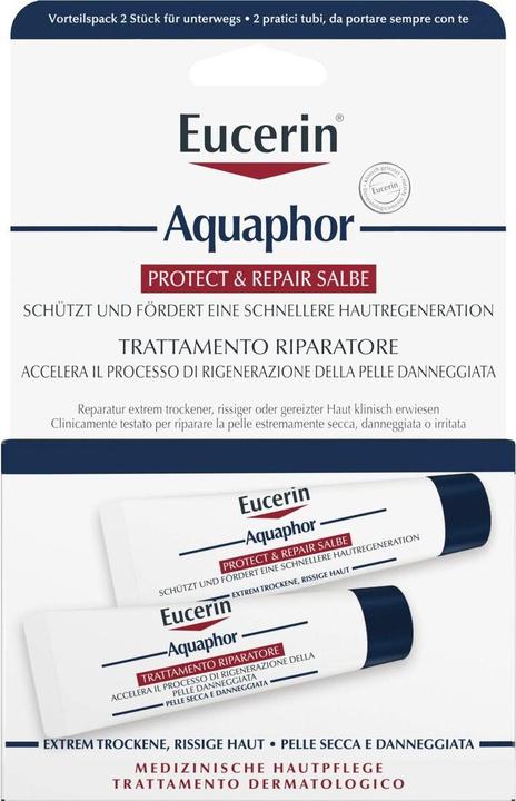 Actual product image Eucerin Set of 2 Regenerating Balms Aquafor - 2 x 10 ml (Body care set)