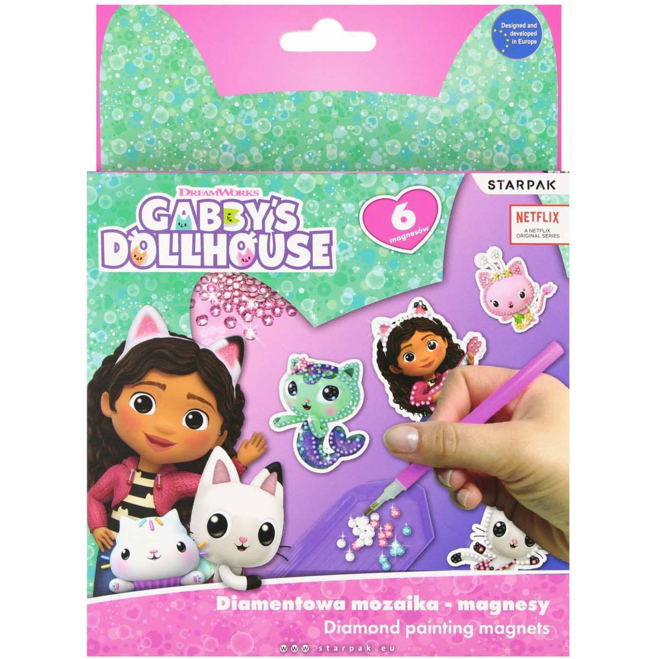 Starpak La casa delle bambole di Gabby: pittura a diamante e creazione di calamite