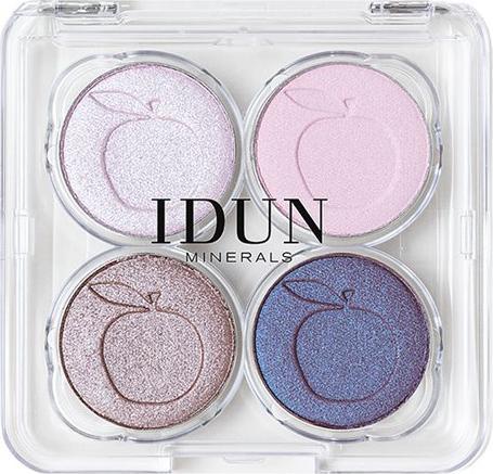 Actual product image IDUN Minerals Palette Eyeshadow Norrlandssyten (Purple, Pink, Brown)