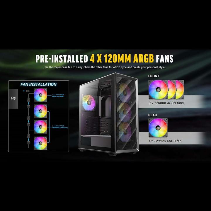 Immagine prodotto Antec AX85 ARGB (ATX, ITX, mATX)