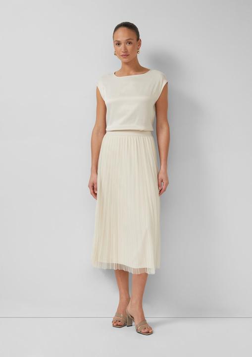 Actual product image s.Oliver Rock Plissierter Midi-Meshrock mit Jerseyfutter (46)