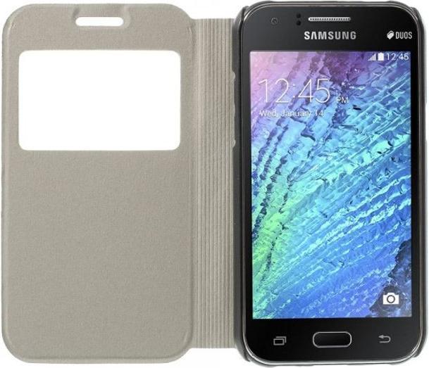 Produktbild MU Style Leder Hülle mit Muster (Samsung Galaxy J1)