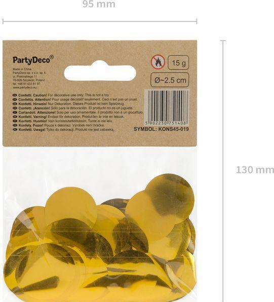 Produktbild Partydeco Streudeko Tischkonfetti Gold (1 Stk.)