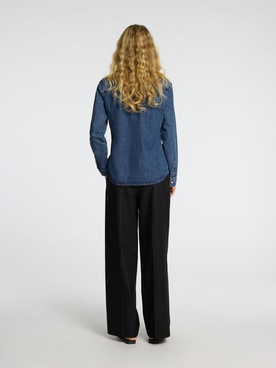 Produktbild Selected Körperbetontes Langarm Jeanshemd (38)