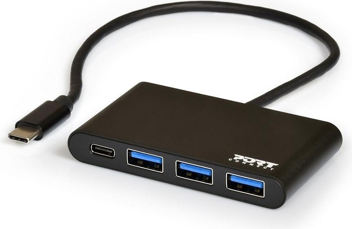 Actual product image Port Designs USB-C hub (USB-C, 3 Ports)