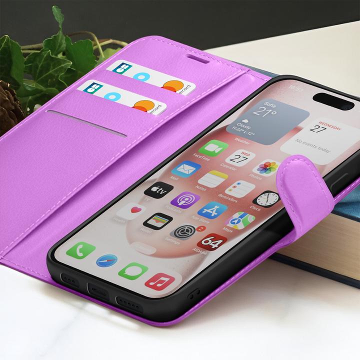 Produktbild Zanaé Klappetui iPhone 15 mit Ständer (Apple iPhone 15)