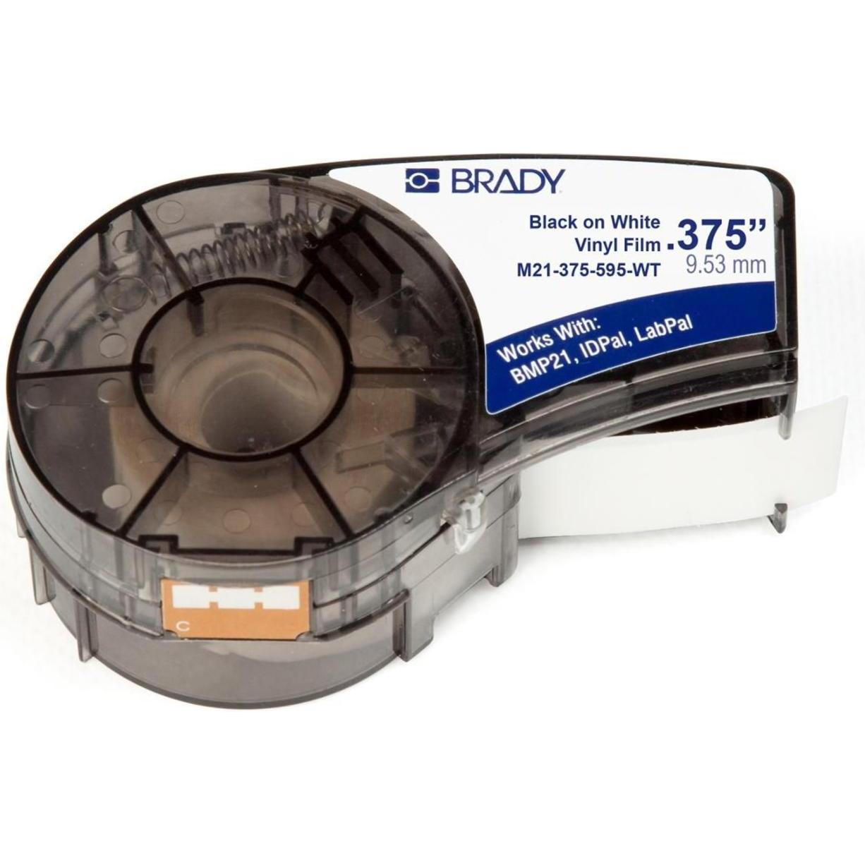 Brady, Etiketten, M21-375-595-WT Weiss Selbstklebendes Druckeretikett Druckeretikett