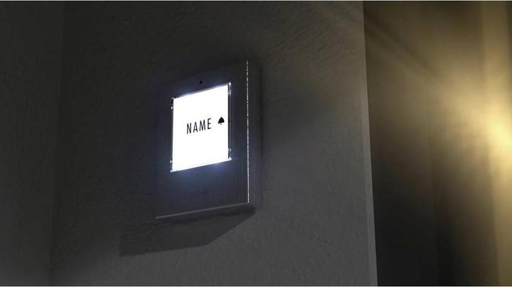 Image du produit M-E Sonnette en acier inoxydable avec éclairage automatique pour 1 maison familiale