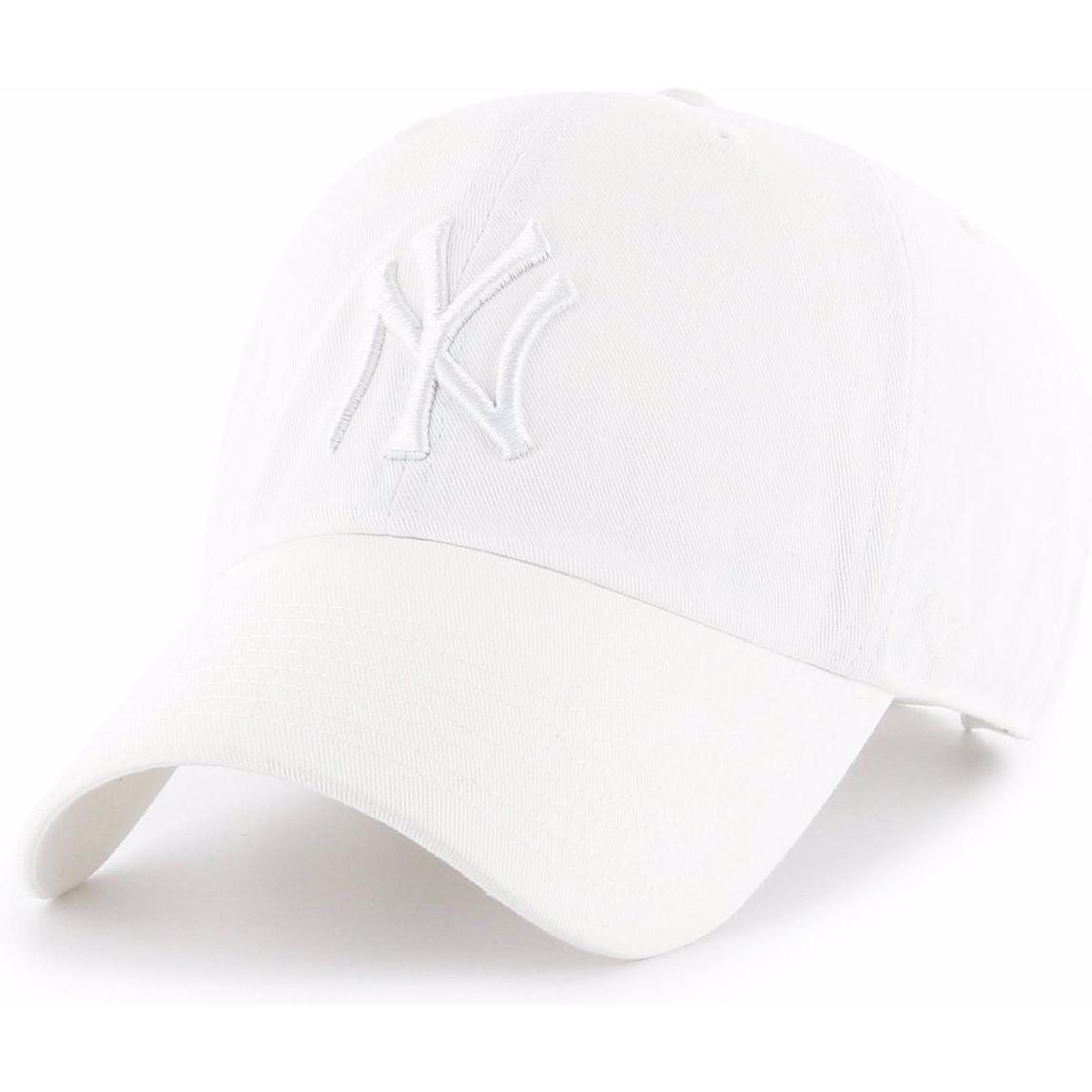47 Brand, Herren, Cap, Clean Up New York Yankees, Weiss, (One Size)