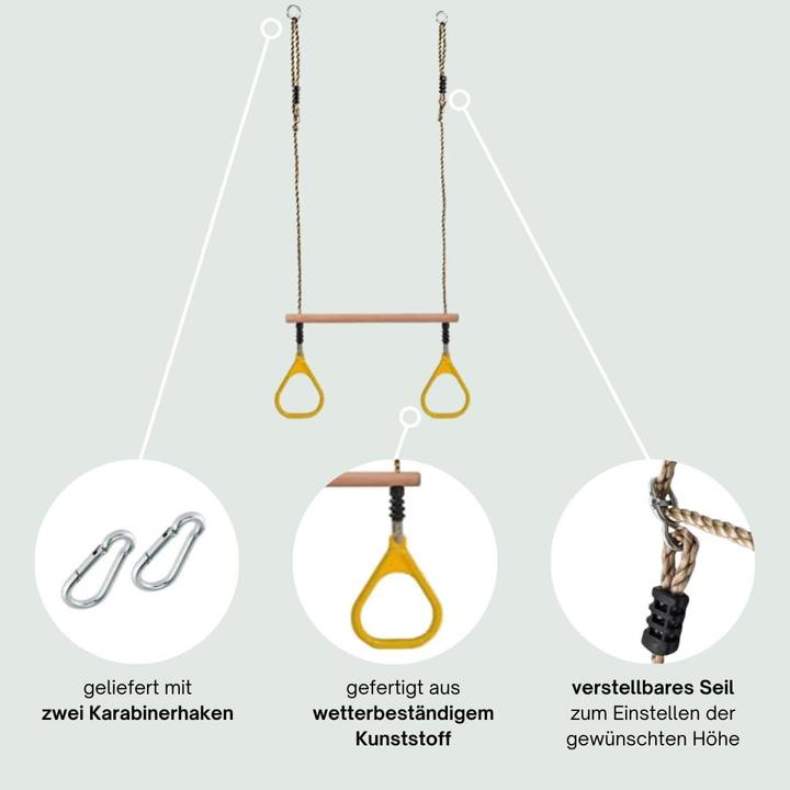 Image du produit H2i Trapez Schaukel mit Turnringen