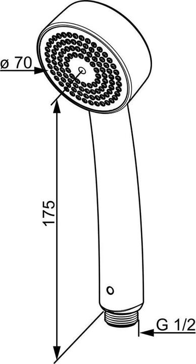 Actual product image Oras HANDSHOWER APOLLO CHROME 252020 (1 Beam type, 16 l/min)