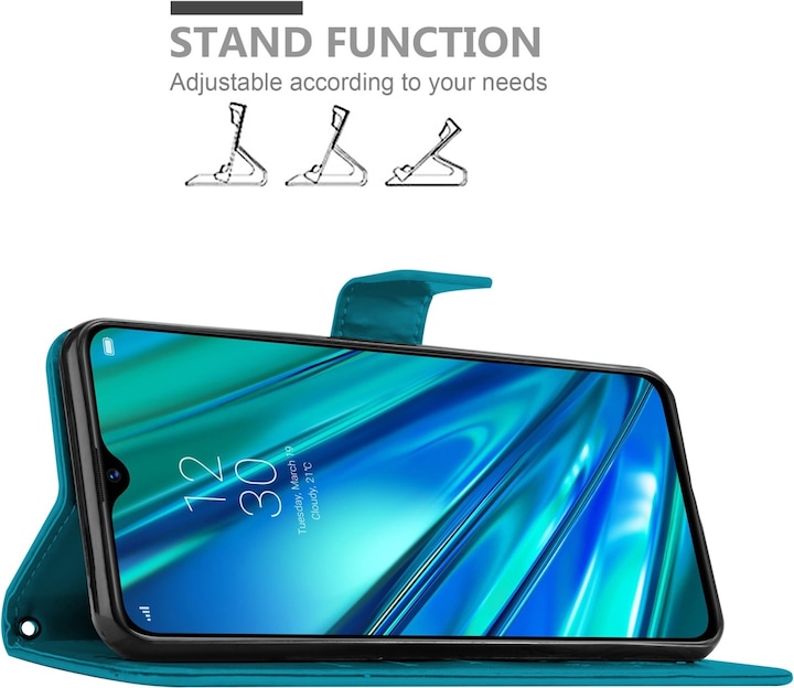 Produktbild Cadorabo Flower Book Hülle für Realme 5 PRO / Realme Q (Realme Q)
