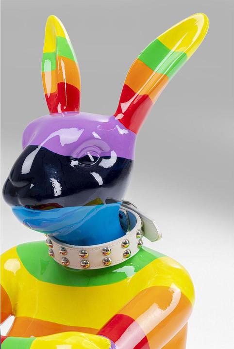 Actual product image Kare Design Deco Object Sitting Rabbit Rainbow 80cm