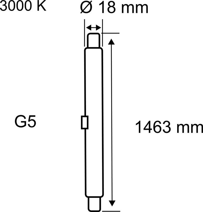 Actual product image Paulmann T5 tube EVG G5 (G5, 28 W, 3200 lm, 1 x, F)