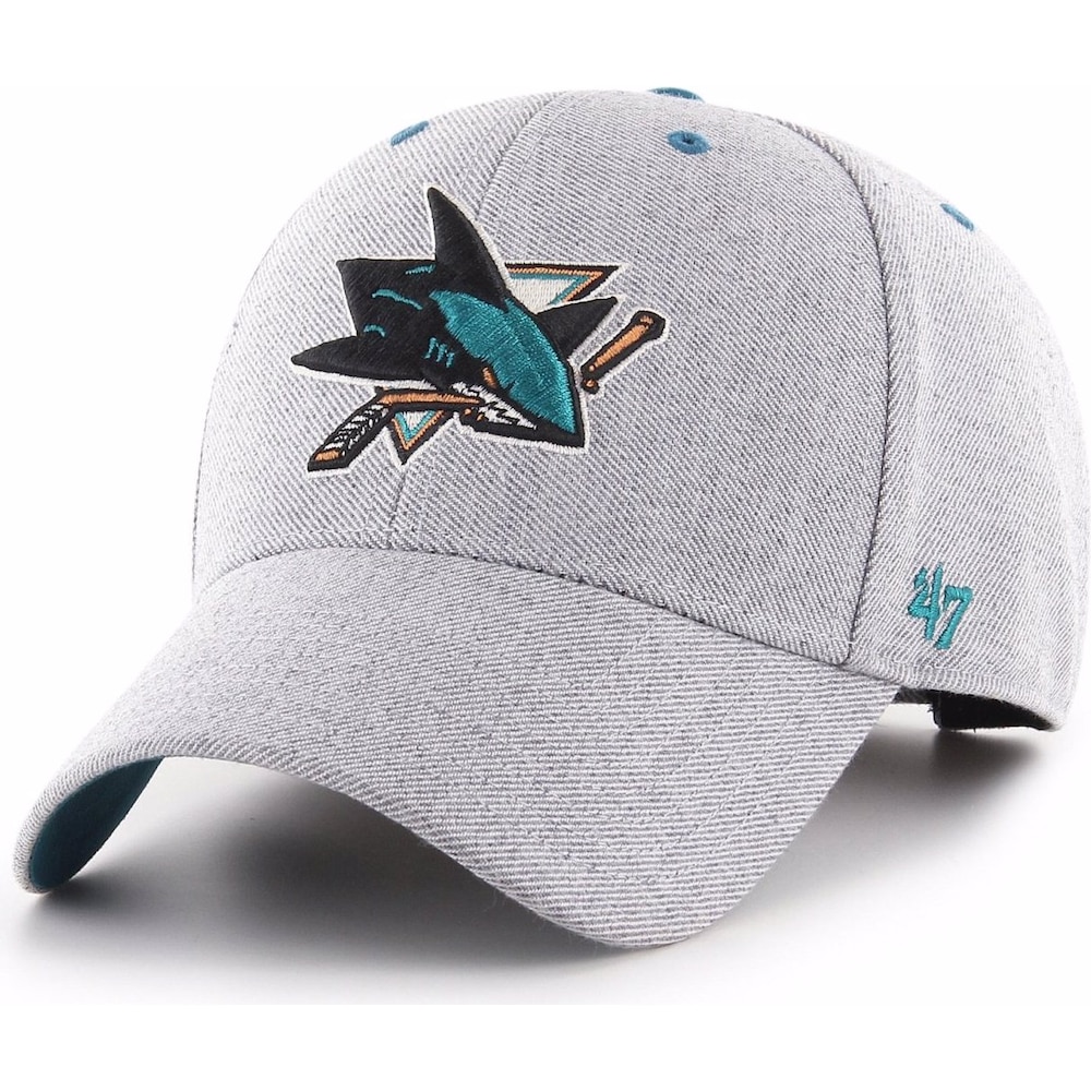 47 Brand, Herren, Cap, Storm Cloud San Jose Sharks, Grau, (One Size)