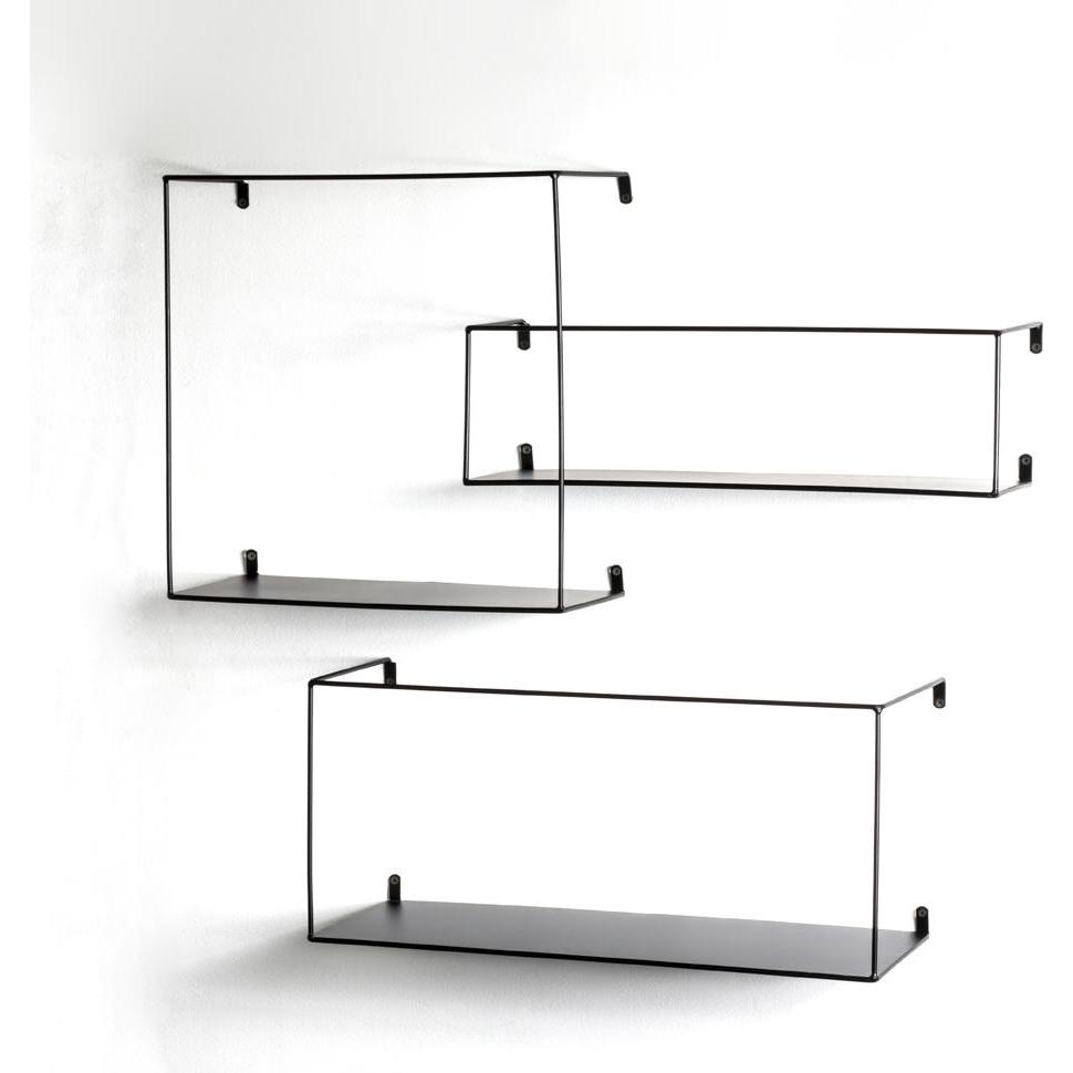 HAKU Möbel, Regal, Wandregal 3er Set (55 x 20 x 25 cm)