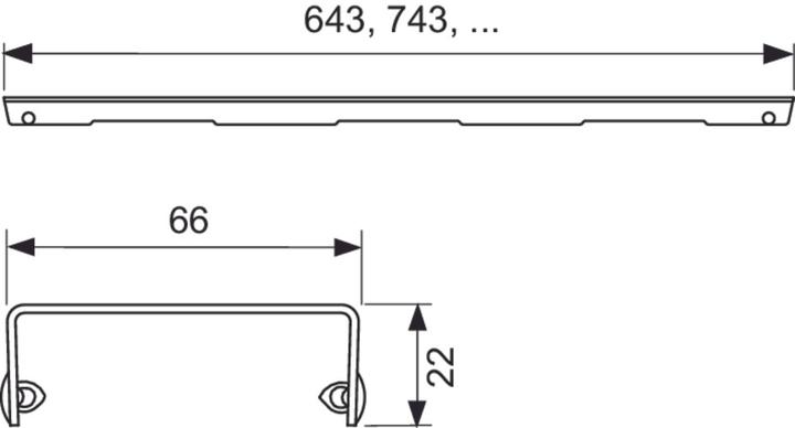Produktbild TECE 601051 TECEdrainline Designrost "quadratum" (1000 mm)