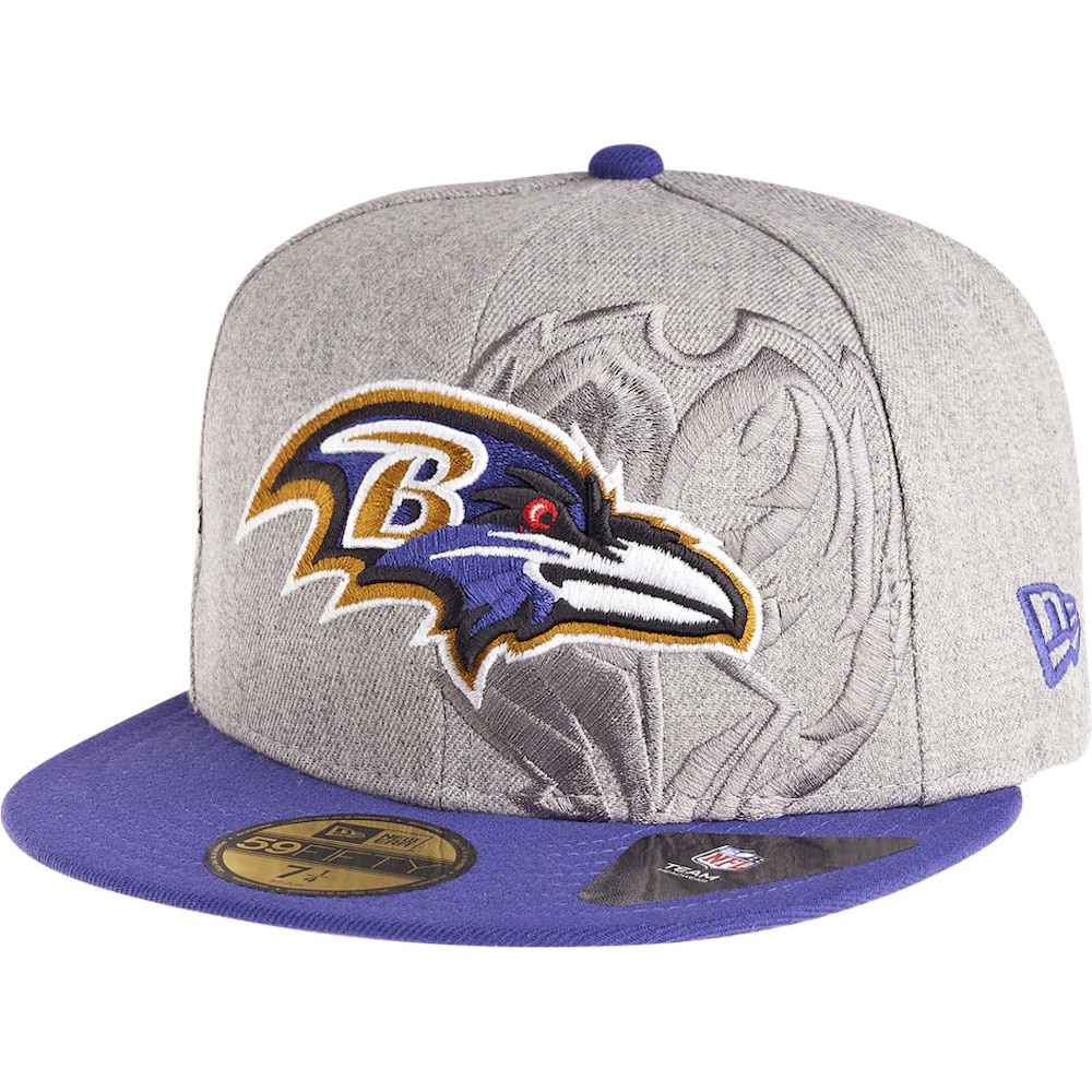 New Era, Herren, Cap, 59Fifty Screening NFL Baltimore Ravens, Grau, (6 7/8)