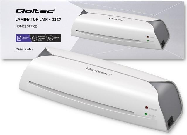 Actual product image Qoltec 50327 Laminator LMR0327 A4 (125 µm, A3, A4)