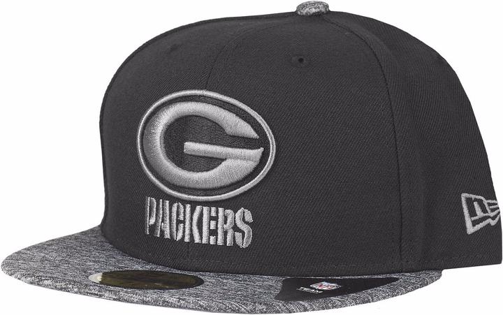 Actual product image New Era 59Fifty Grey Ii Green Bay Packers (7 1/8)