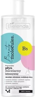 Actual product image Bielenda Beauty Molecules.Precyzyjny Płyn micelarny intensywny - do zmywania mocnego makijażu 500ml (Micelle water, 500 ml)