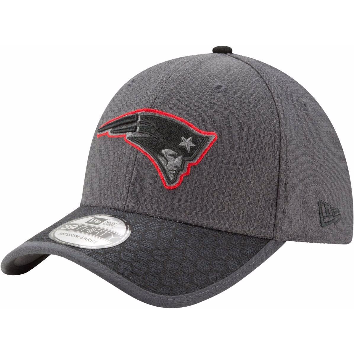 New Era, Herren, Cap, 39Thirty NFL Sideline New England Patriots, Grau, (L)