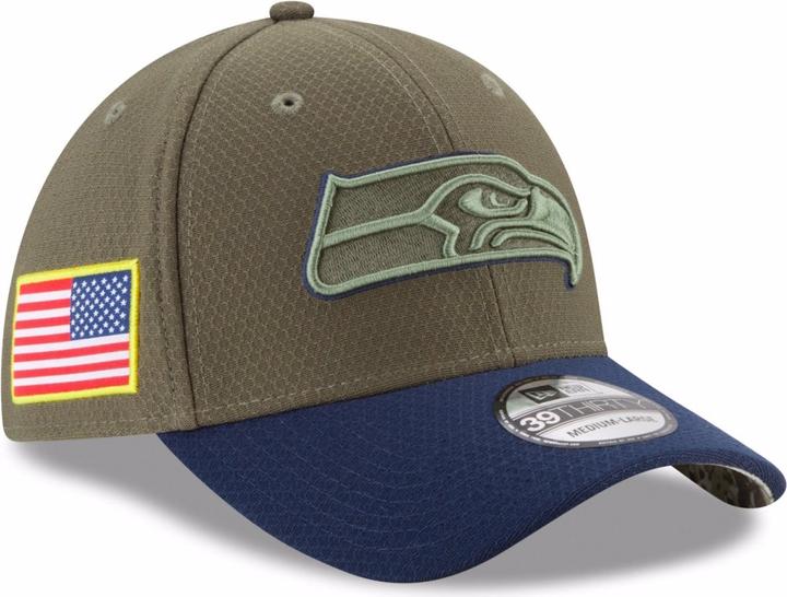 Actual product image New Era 39Thirty Salute To Service Seattle Seahawks (S, M)