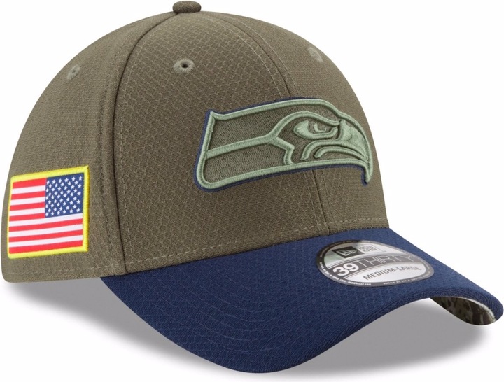 Actual product image New Era 39Thirty Salute To Service Seattle Seahawks (S/M)