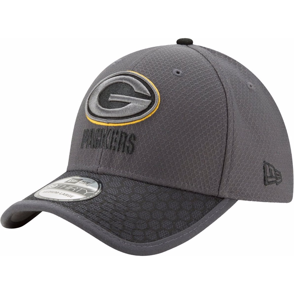 New Era, Herren, Cap, 39Thirty NFL Sideline Green Bay Packers, Grau, (M)