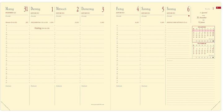 Produktbild Quo Vadis Executif Soho (16 x 16, 1 Woche / 2 Seiten)