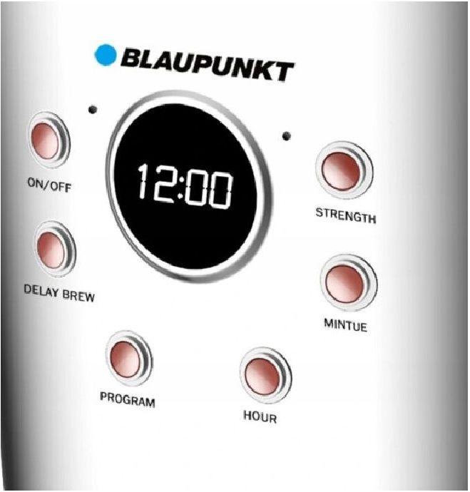 Produktbild Blaupunkt CMD802WH Kaffeemaschine Weiss, Silber Fassungsvermögen Tassen=14 Glaskanne, Display, Warm