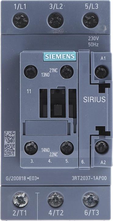Produktbild Siemens Contactor AC3 30KW 1NO+1NC 230V 3P S2