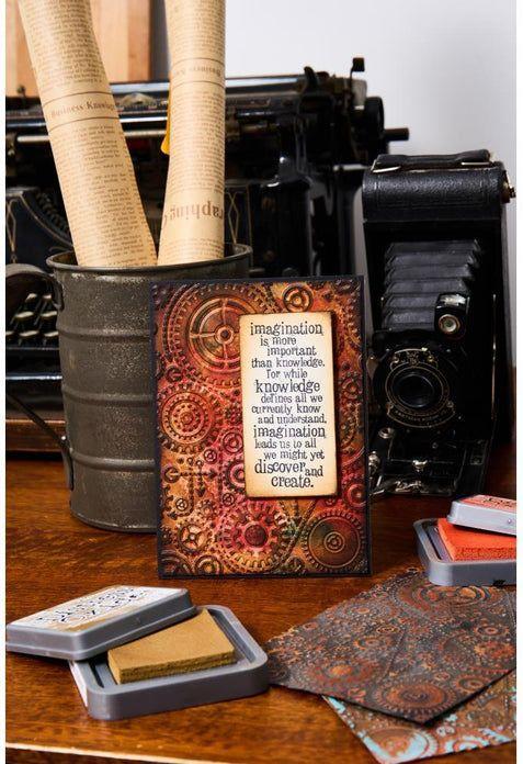 Produktbild Sizzix Multi Level Textured Impressions Prägefolder - Vault Gears von Tim Holtz