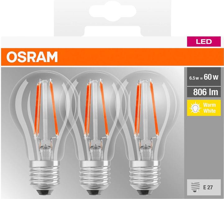 Image du produit Osram Led Base Classic A (E27, 806 lm, 3x)