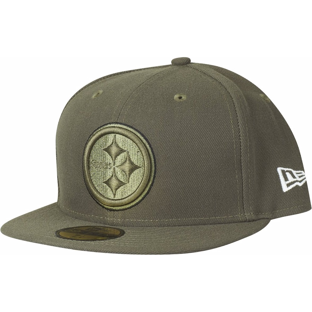 New Era, Herren, Cap, 59Fifty Salute To Service Pittsburgh Steelers, Grün, (7 1/4)