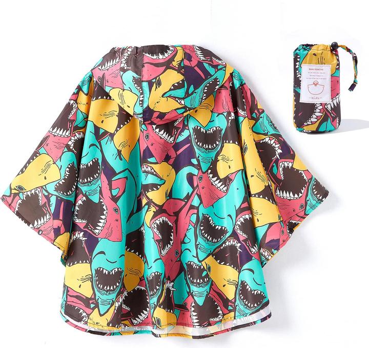 Produktbild Alopini Kinder Regenmantel Regenjacke Regenponcho Regencape