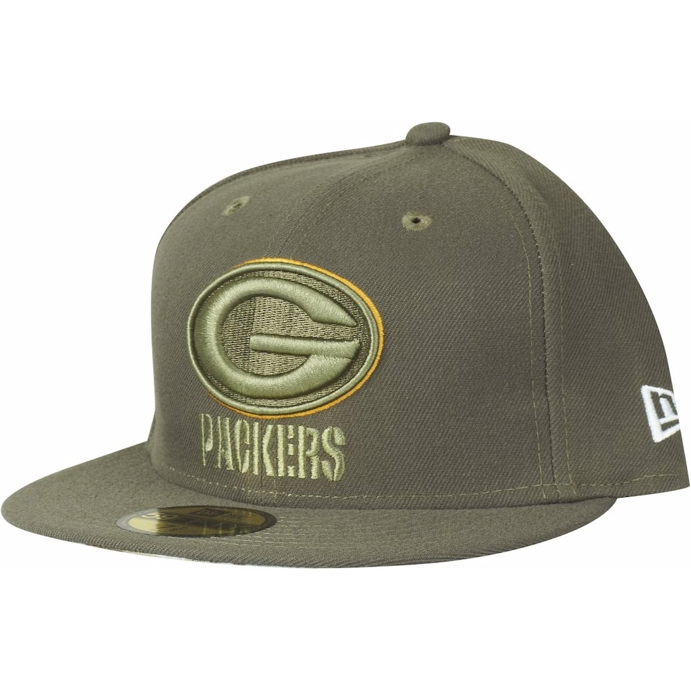 New Era, Herren, Cap, 59Fifty Salute To Service Green Bay Packers, Grün, (7 1/4)