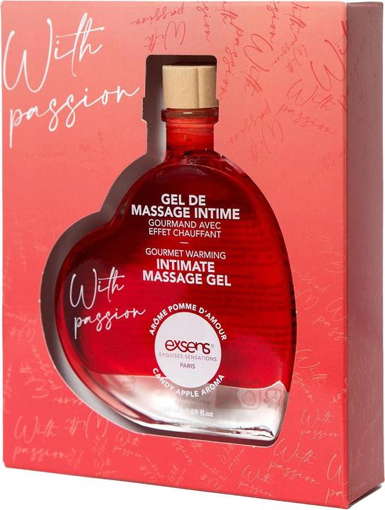 Exsens with passion - candy apple aroma massage gel 50ml (50 ml)