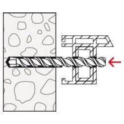 Thumbnail - Fischer, Dübel, FFS 7.5 x 82 T30 - Schraube - Aluminium - Beton - Kunststoff - Holz - Vollgewinde - Flachko (100 Stk.)